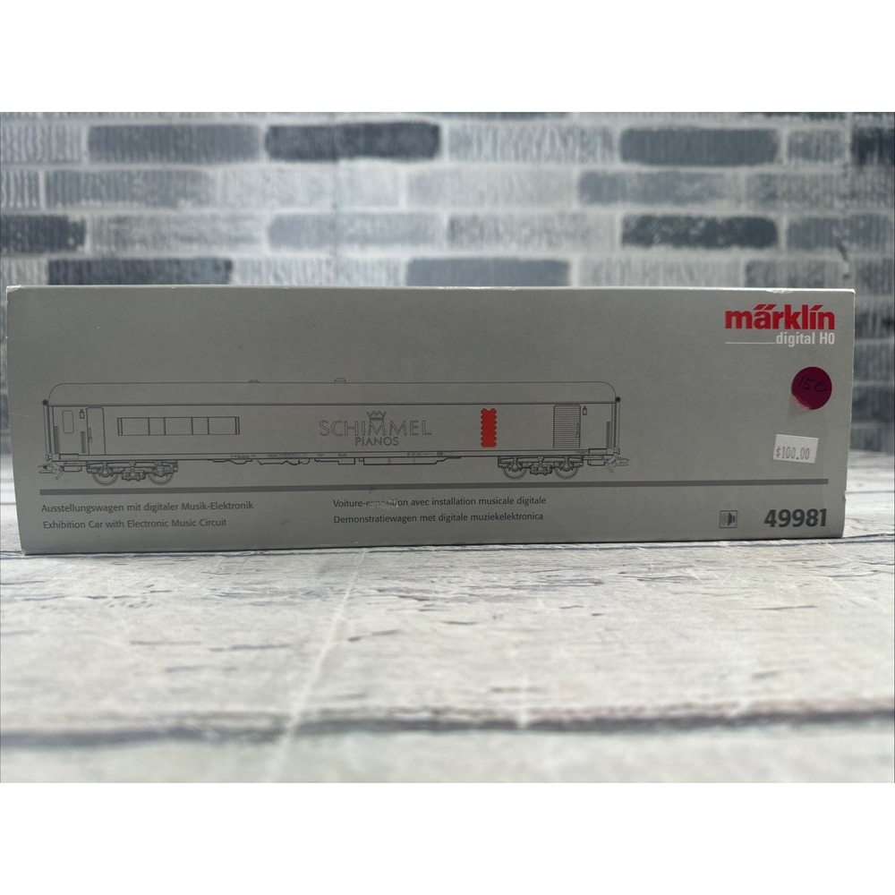 Märklin H0 49981 Schimmel Piano Music Car Digital Sound Freight Car NIB Rare